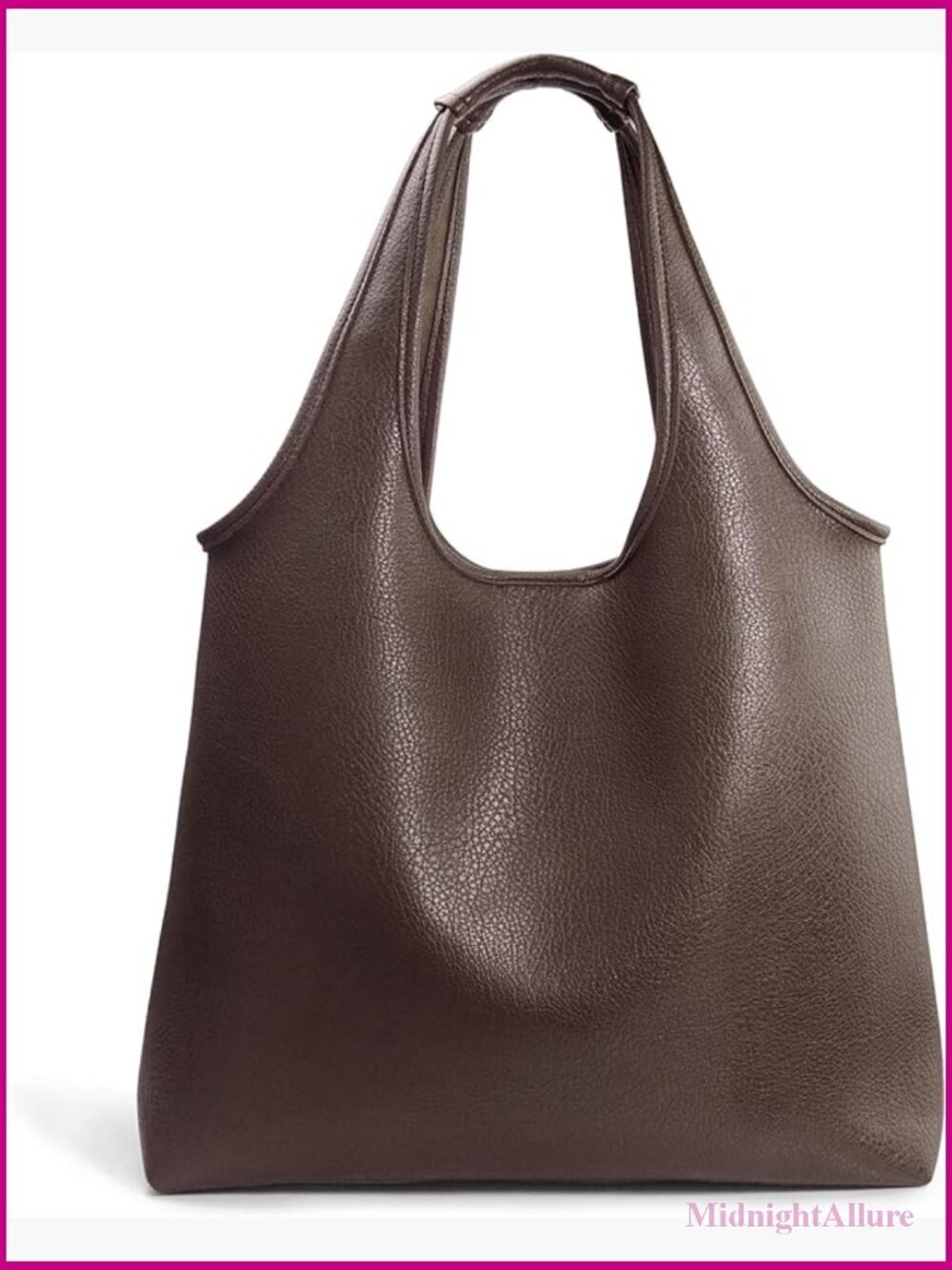 Oversized Slouchy Hobo Bag Vegan Leather Tote Work Weekend Shopping